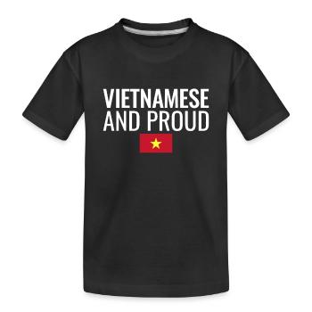 Vietnamien et fier Vietnam Drapeau vietnamien - T-shirt bio Premium Enfant - noir - Devant