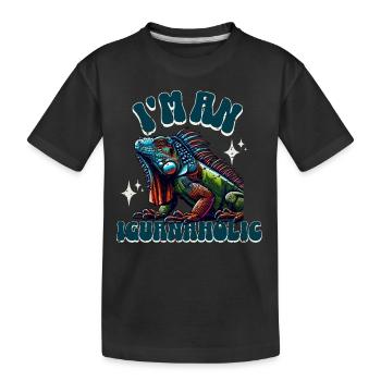 Iguane - T-shirt bio Premium Enfant - noir - Devant