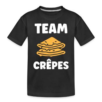 crêpe - T-shirt bio Premium Enfant - noir - Devant