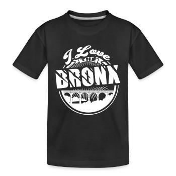 I Love The Bronx - Kids' Premium Organic T-Shirt - black - Front