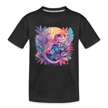 Geckos Geckos - T-shirt bio Premium Enfant - noir - Devant