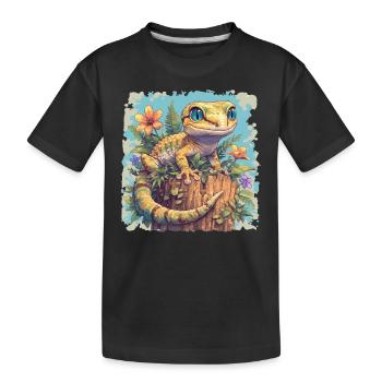 Geckos Geckos - T-shirt bio Premium Enfant - noir - Devant