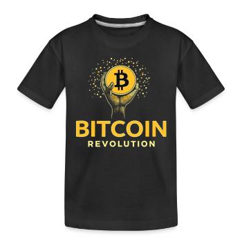 Révolution Bitcoin - T-shirt bio Premium Enfant - noir - Devant