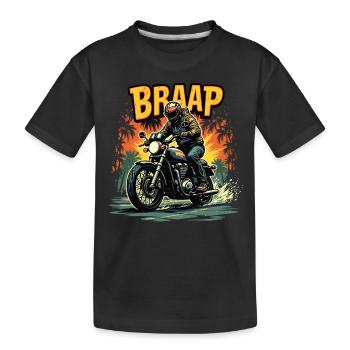 Moto Moto Moto Machine - T-shirt bio Premium Enfant - noir - Devant