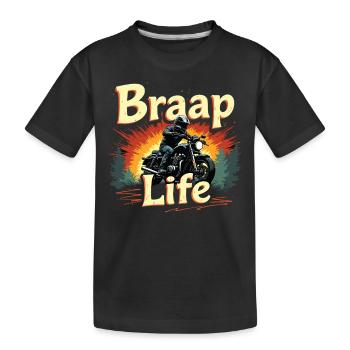 Moto Moto Moto Machine - T-shirt bio Premium Enfant - noir - Devant