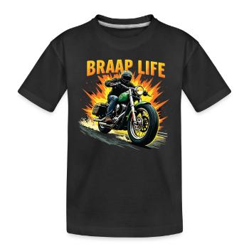 Moto Moto Moto Machine - T-shirt bio Premium Enfant - noir - Devant
