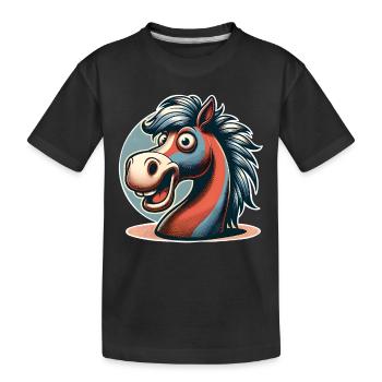 Cheval - T-shirt bio Premium Enfant - noir - Devant