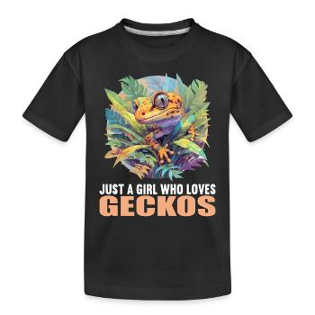 Geckos Geckos - T-shirt bio Premium Enfant - noir - Devant