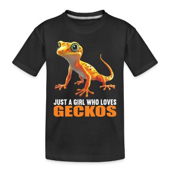 Geckos Geckos - T-shirt bio Premium Enfant - noir - Devant