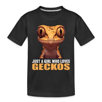 Geckos Geckos - T-shirt bio Premium Enfant - noir - Devant