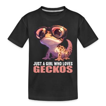 Geckos Geckos - T-shirt bio Premium Enfant - noir - Devant