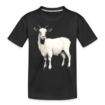 Chèvres chèvre - T-shirt bio Premium Enfant - noir - Devant