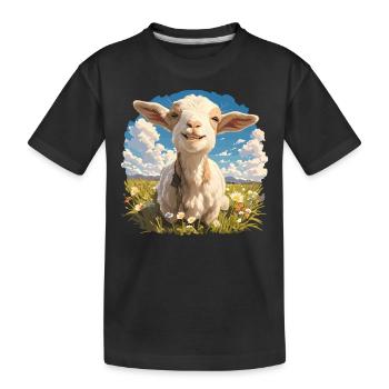 Chèvres chèvre - T-shirt bio Premium Enfant - noir - Devant