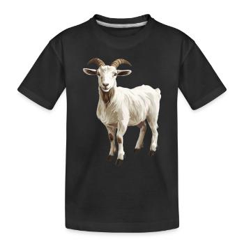 Chèvres chèvre - T-shirt bio Premium Enfant - noir - Devant