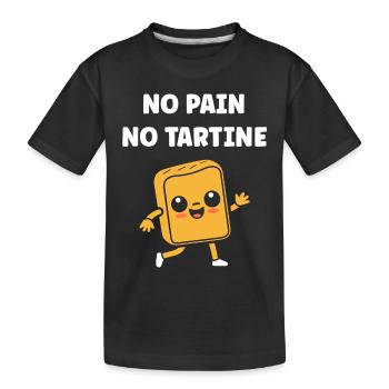 Tartine - T-shirt bio Premium Enfant - noir - Devant