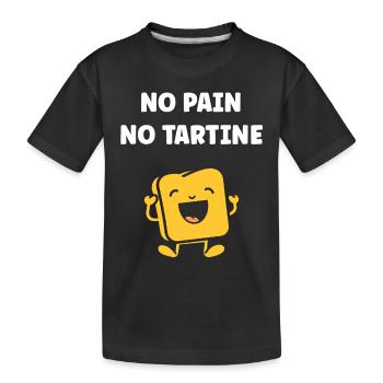 Tartine - T-shirt bio Premium Enfant - noir - Devant