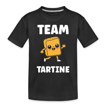 Tartine - T-shirt bio Premium Enfant - noir - Devant