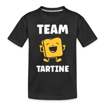 Tartine - T-shirt bio Premium Enfant - noir - Devant