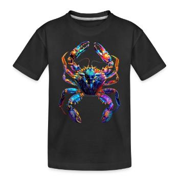 Krabbe - Kinder Premium Bio T-Shirt - Schwarz - Vorne