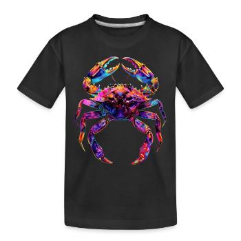 Krabbe - Kinder Premium Bio T-Shirt - Schwarz - Vorne