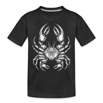 Krabbe - Kinder Premium Bio T-Shirt - Schwarz - Vorne