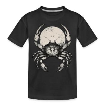 Krabbe - Kinder Premium Bio T-Shirt - Schwarz - Vorne