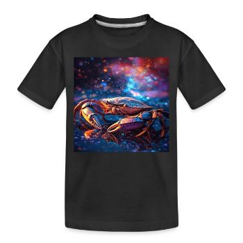 Krabbe - Kinder Premium Bio T-Shirt - Schwarz - Vorne