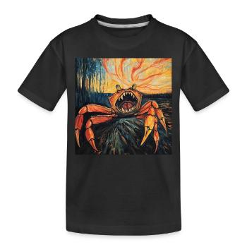 Krabbe - Kinder Premium Bio T-Shirt - Schwarz - Vorne