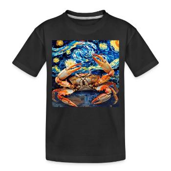 Krabbe - Kinder Premium Bio T-Shirt - Schwarz - Vorne