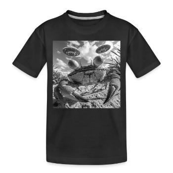 Krabbe - Kinder Premium Bio T-Shirt - Schwarz - Vorne