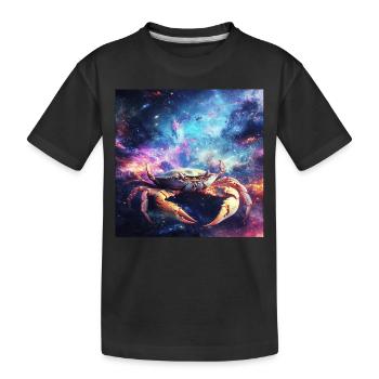 Krabbe - Kinder Premium Bio T-Shirt - Schwarz - Vorne