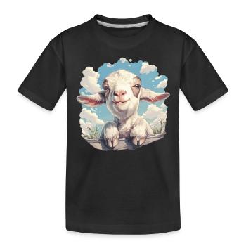Chèvres chèvre - T-shirt bio Premium Enfant - noir - Devant