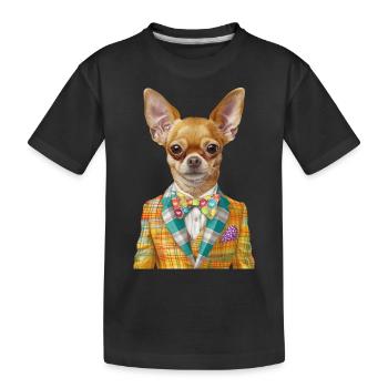 Chihuahua - Kinder Premium Bio T-Shirt - Schwarz - Vorne