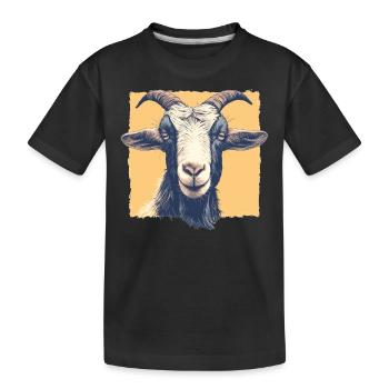 Chèvres chèvre - T-shirt bio Premium Enfant - noir - Devant