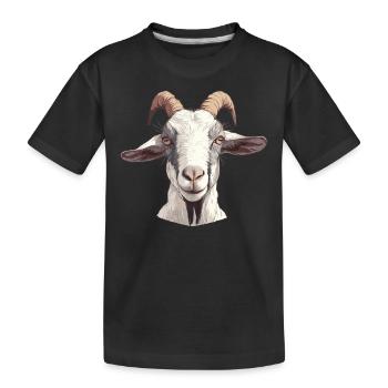 Chèvres chèvre - T-shirt bio Premium Enfant - noir - Devant