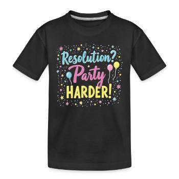 Conception de la fête de résolution - Motif amusant du réveillon du Nouvel An - T-shirt bio Premium Enfant - noir - Devant