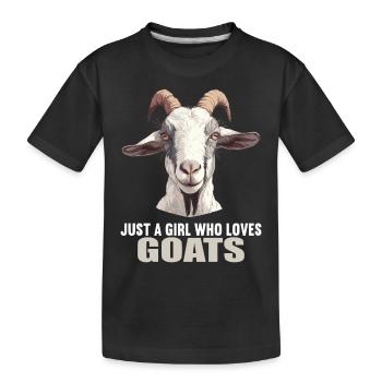 Chèvres chèvre - T-shirt bio Premium Enfant - noir - Devant