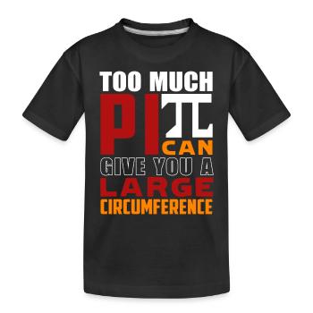 Pi Day Funny Pi Day March 14 - Kids' Premium Organic T-Shirt - black - Front