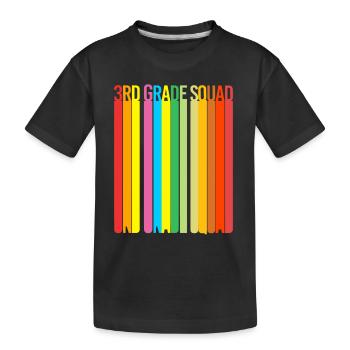 3rd Grade - Kids' Premium Organic T-Shirt - black - Front