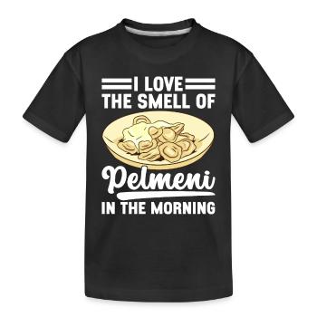 Pelmeni Russian Cuisine - Kids' Premium Organic T-Shirt - black - Front