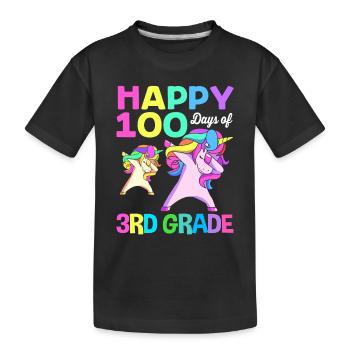 3rd Grade - Kids' Premium Organic T-Shirt - black - Front
