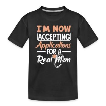Acceptation des demandes Homme réel Divorce - T-shirt bio Premium Enfant - noir - Devant