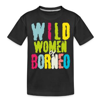femme sauvage de Bornéo Malaisie île d’Asie - T-shirt bio Premium Enfant - noir - Devant