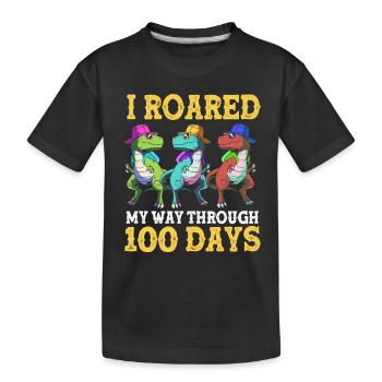 4th Grade - Kids' Premium Organic T-Shirt - black - Front