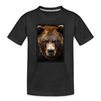 Grizzlis Ours grizzly - T-shirt bio Premium Enfant - noir - Devant