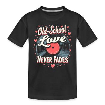 Romantic Nostalgia Vintage Romance Classic Love - Kids' Premium Organic T-Shirt - black - Front