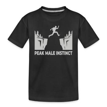 Adventurer Mind : Le Saut dans l’Inconnu avec - T-shirt bio Premium Enfant - noir - Devant