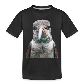 Kolibri - Kinder Premium Bio T-Shirt - Schwarz - Vorne