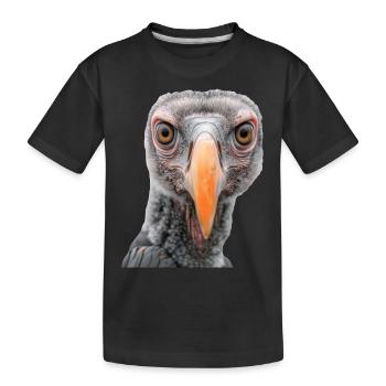Geier - Kinder Premium Bio T-Shirt - Schwarz - Vorne