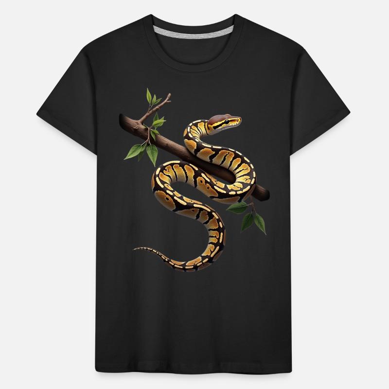 Roi Python Serpents Amoureux Terrarium Python T-shirt bio Premium Enfant